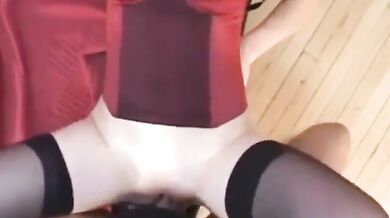 Summer in red corset