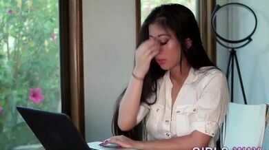 Beautiful asian lesbian scissoring