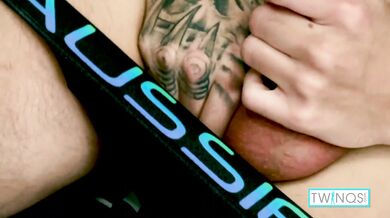 Big Cock Twink Thomas T Pleases Himself Over His Couch!