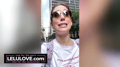 Big boobs babe shares behind the porn scenes daily candid vlogs of first solo New York City adventure bday trip - Lelu Love