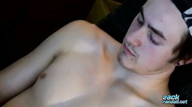 Ty Evans spurts hot cum on the table