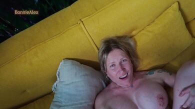 Married couple having fun and passionate sex with cumming inside