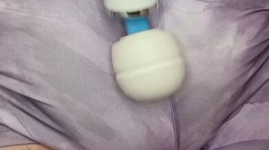 Soaked Diaper Under Spandex Hitachi Masturbation
