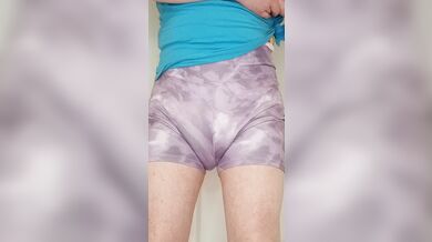 Soaked Diaper Under Spandex Hitachi Masturbation