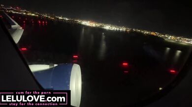 Big boobs babe flashes big tits in mirror, closeup creampie & puckering asshole, behind scenes NYC bday trip - Lelu Love