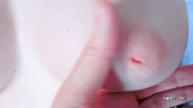 Old guy rubs and plays with a pale teen before she gives a hand and blowjob