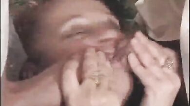 Chunky Granny Sanwiched In A 3some