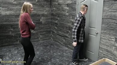 PRIMAL FETISH NETWORK - Naked stepsister makes him warm and horny (Ashley Lane)