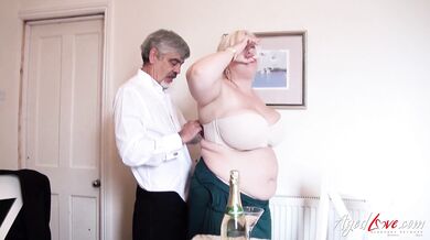 A romantic date with a busty blonde. She is hot for my big cock and cant wait to suck it. Her horny pussy is ready