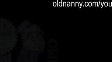 Mom, old Granny sucks man in her bed, Oldnanny