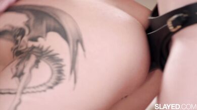 SLAYED Stunning Freya Fucks Bff Little Dragon With Strap-on - Freya Parker