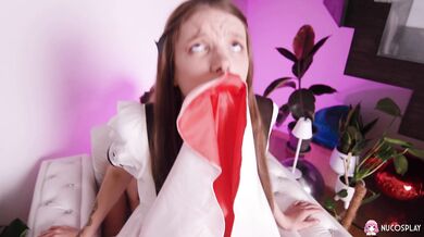 Brunette Long Haired Chick Lymia Marks had Sex with Her Boyfriend,the Other Day.