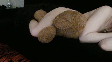 Girl Humping Teddy Bear Horror Movies Make Her Horny