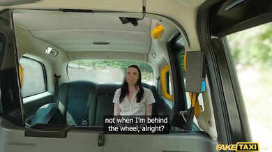 FakeTaxi (Full Scene) Brunette teen college student with tight body learns how to play a new instrument