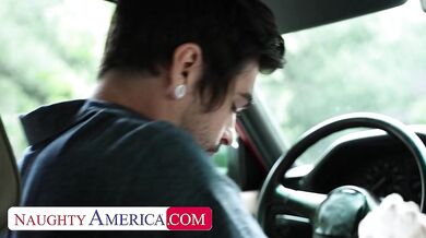 Ebony Beauty Lacey London Enjoys Pizza With A Side Of Dick - Black Beauty