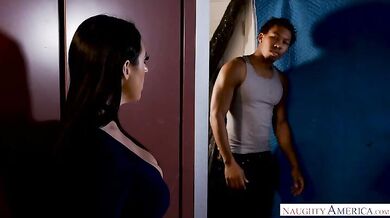 Angela White Fucking In The Den With Her Innie Pussy