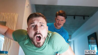 MEN - Marcus & Felix Fuck Each Other's Asses Until Malik Joins Them And They Cum All Over Each other