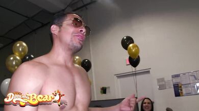 DANCING BEAR - Office Workers Get To Suck Multiple Dicks, Then The Manager Gets Her Pussy Licked