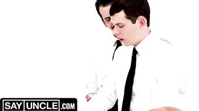 Twink Is Welcomed to the Order With a Nasty Threesome