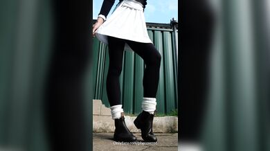 R.M Williams Leather Boots Fetish - Worship Australian made shoes & saggy tits in Public