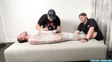 Playfully Endulging A Mummified Pup