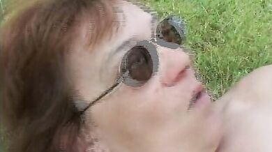 Old Cunt Looked For Flowers But Found Big Cock