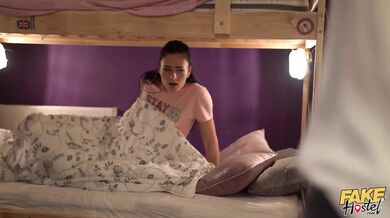 Fake Hostel - Czech girl and Pakistani British girl team up on Italian guy with thick cock