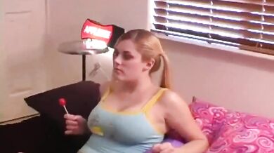 Blonde cutie stripping