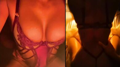 We came at the same time so he could not pull out, how I love a Creampie before bed!