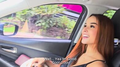 Fucked my UBER DRIVER and let him play with my ASS with ANAL toy- Abella olsen