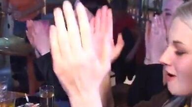 Women sucking dick at Bachelorette party