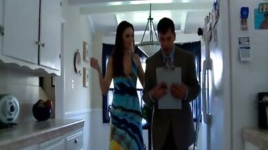 Horny Brunette Can't Help But Show Her Sensual Side