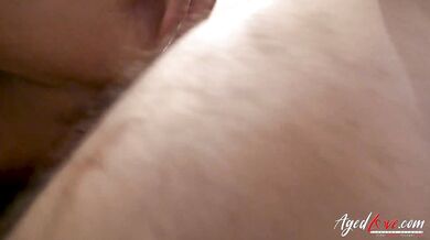 AGEDLOVE Horny Cris Angelo rams his dick throat of Dulce Moreno