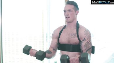 Brad Rockwell Gets His Butthole Railed By Jackson During His Workout