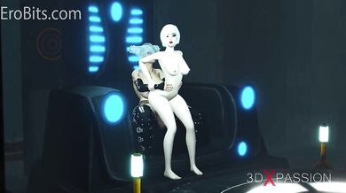 E-rox. Futanari 3d Sci-fi animated Clip