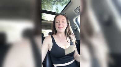 Nadia Foxx Summertime Tim Hortons Drive Thru! Turning my PH vibrator on HIGH!