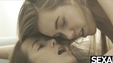 Watch stunning girlfriends lick each other to intense orgasms