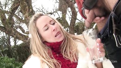 Cock Hungry Tinkerbell Eats Hot Cum Sucks Dick And Drinks Masters Pee Pee