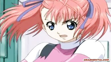 Caught redhead anime big tits fucked by monster tentacles