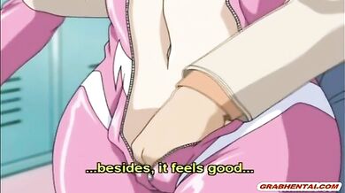 Caught redhead anime big tits fucked by monster tentacles