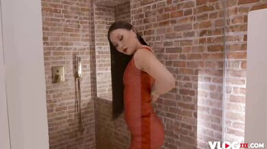 Brunette Girl Moans From Hard Cock