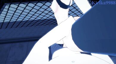 Nazuna Nanakusa and I have intense sex on a rooftop at night. - Call of the Night POV Hentai