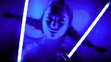 Sometihing more artistic sexy psycho in blue... Michaela Isizzu