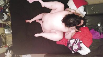 Birdseye view of a passionate missionary fuck