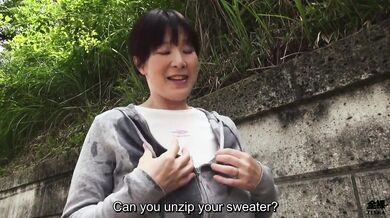 The true story of how a sweaty and older Japanese lady with massive huge breasts decided to cool off in my van