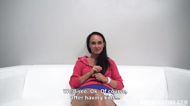 European Amateur Monika Rides Cock At The Casting