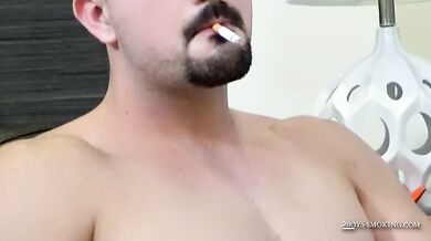 Cute Dude Strokes His Throbbing Cock