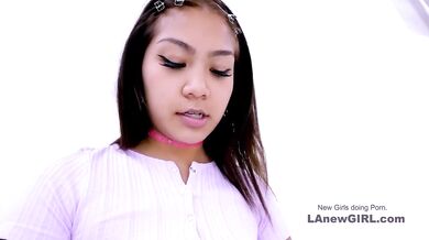 Sweet Tattooed Asian gives Long Dick a Sexy Tease New Hot Video