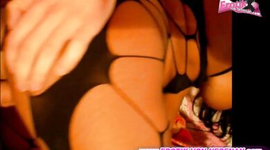 Webcam Sex With Busty Mulatto In Lingerie