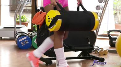 Big booty British and Czech black girls naughty secret sex in the gym FULL SCENE - Fitness Rooms